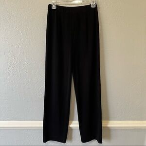 Exclusively Misook Black Knit Pull On Pants